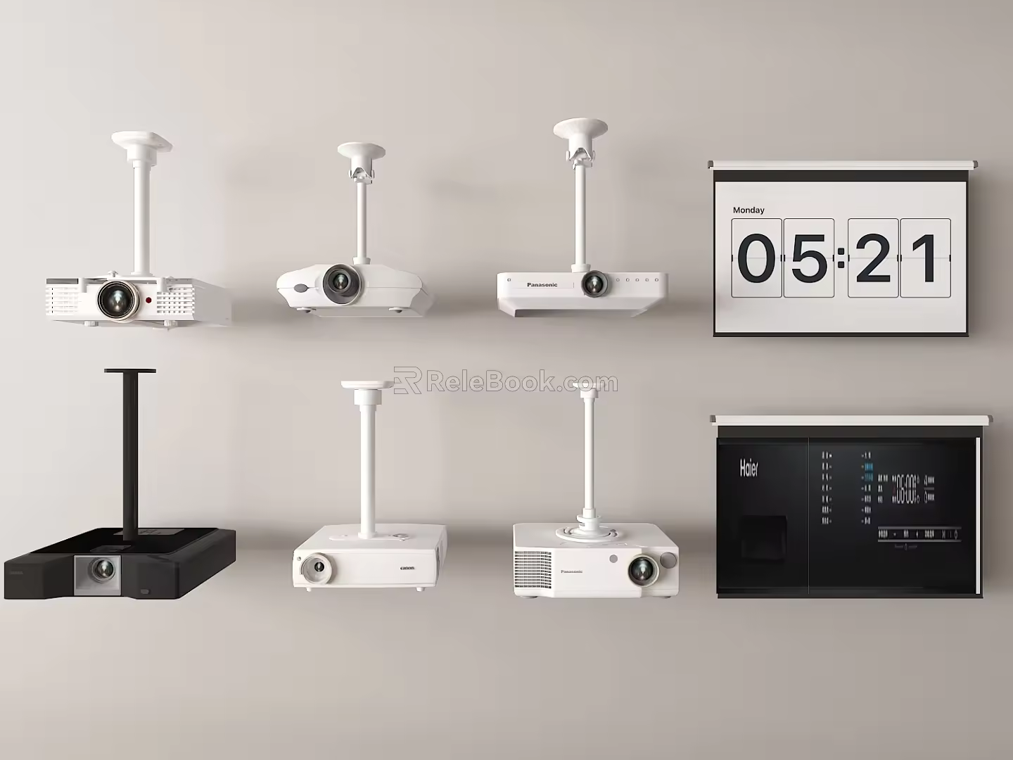 Projector Video Player Curtain 3d model