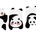 Adorable Panda Shaped Rugs with Cute Faces Soft and Plush for Kids Room Floor Decoration