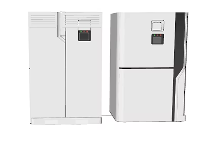 High Performance Industrial Equipment With White Casing Control Panel And Display Screen 3d model