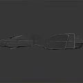 Space and Aerospace Futuristic 3D Model of Sleek Technological Spacecraft Component