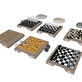 Modern Chessboard 3d model