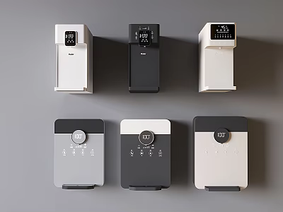 Modern Household Electrical Appliances With Various Designs And Different Color Options 3d model