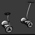 Two Hoverboards With White Body And Black Wheels Including Black Accessories
