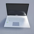Sleek White Laptop With Ultra Thin Design And High Definition Display Screen For Portable Use