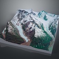 Geography, topography, mountain shape, ridge, ridge, valley, mountain range, canyon, geomorphology, mountain peak, mountain body 3d model