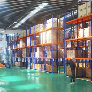 Storage rack shelf warehouse factory forklift logistics express supermarket shelf pallet 3d model