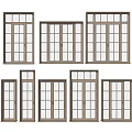 Various Styles of Wooden Frame Hinged Doors With Glass Panels and Modern Design