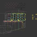 Modern Fitness Gym Interior With Hexagon Pink Lighting And Workout Equipment