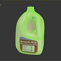 Bassett Milk Jug With Red Cap White Body Blue Red Label And Barcode Household Item