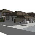 Modern Club Architecture Leisure Club 3d model