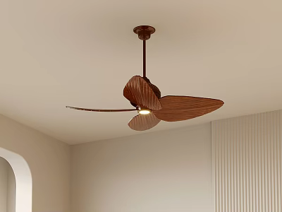31 Fan Light Antique Vintage Fan Chandelier 3d model