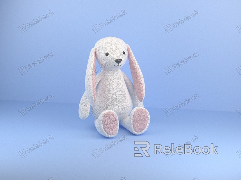 Modern toy rabbit ornaments model