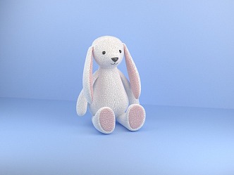 Modern toy rabbit ornaments 3d model