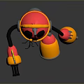 Industrial Robot Single Wheel Robot Double Wheel Robot Assistant Small Robot 3d model