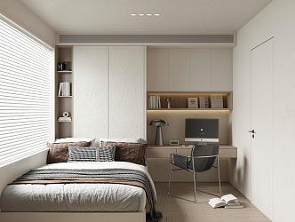 Tatami Bedroom Tatami Room Multi-function Room Study 3d model