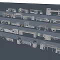 Various Entrance Gate Models Showcasing Diverse Architectural Designs And Styles