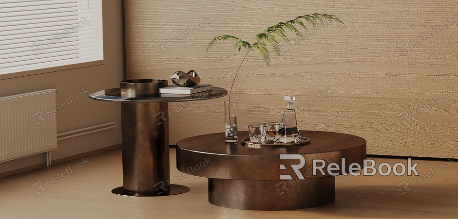 Modern coffee table model