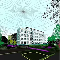 Modern Multi Storey Residential Building With Greenery And Outdoor Space
