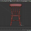 Vintage Wooden Single Chair With Spindle Back And Carved Legs Design