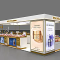 WAN SE Cosmetics Store Interior Design With Product Display And Counter Setup 3d model