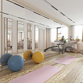 Modern Gym Home Gym 3d model