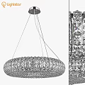 Modern Hanging Crystal Chandelier With Sparkling Crystals And Elegant Design