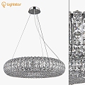 Modern chandelier Lightstar Onda crystal glass swarovski 3d model