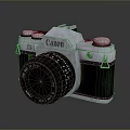 Canon Vintage Camera With Classic Design Metal Body And Professional Lens