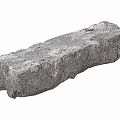 Modern landscape stone bench Zen stone bench 3d model