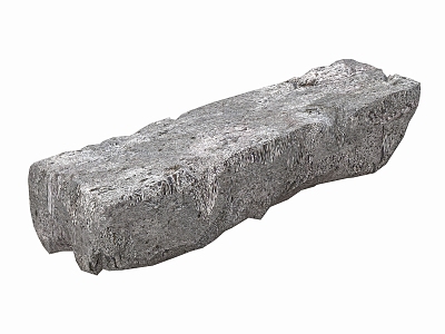 Modern landscape stone bench Zen stone bench 3d model