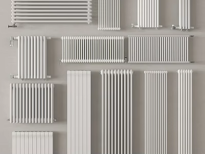 Different Types of White Radiators as Key Household Heating Appliances 3d model