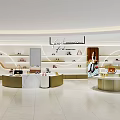 Louis Vuitton Boutique Elegant Modern Interior With Display Shelves Handbags And Shoes