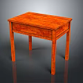 Wooden Table With Drawer And Wood Grain Surface Four Legs Simple Design For Home Furniture
