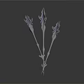Blue And Silver Decorative Arrows With Intricate Design And Metallic Finish