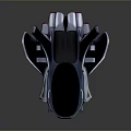 Stunning Futuristic Concept Car Featuring Sleek Aerodynamic Body Unique Fin Structures And Innovative Wheels