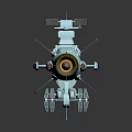 Modern Military Weapon With Blue Green Exterior Multiple Components And Navigation Antenna