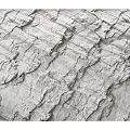 Rough Gray Textured Construction Component With Cracked Layered Surface Structure