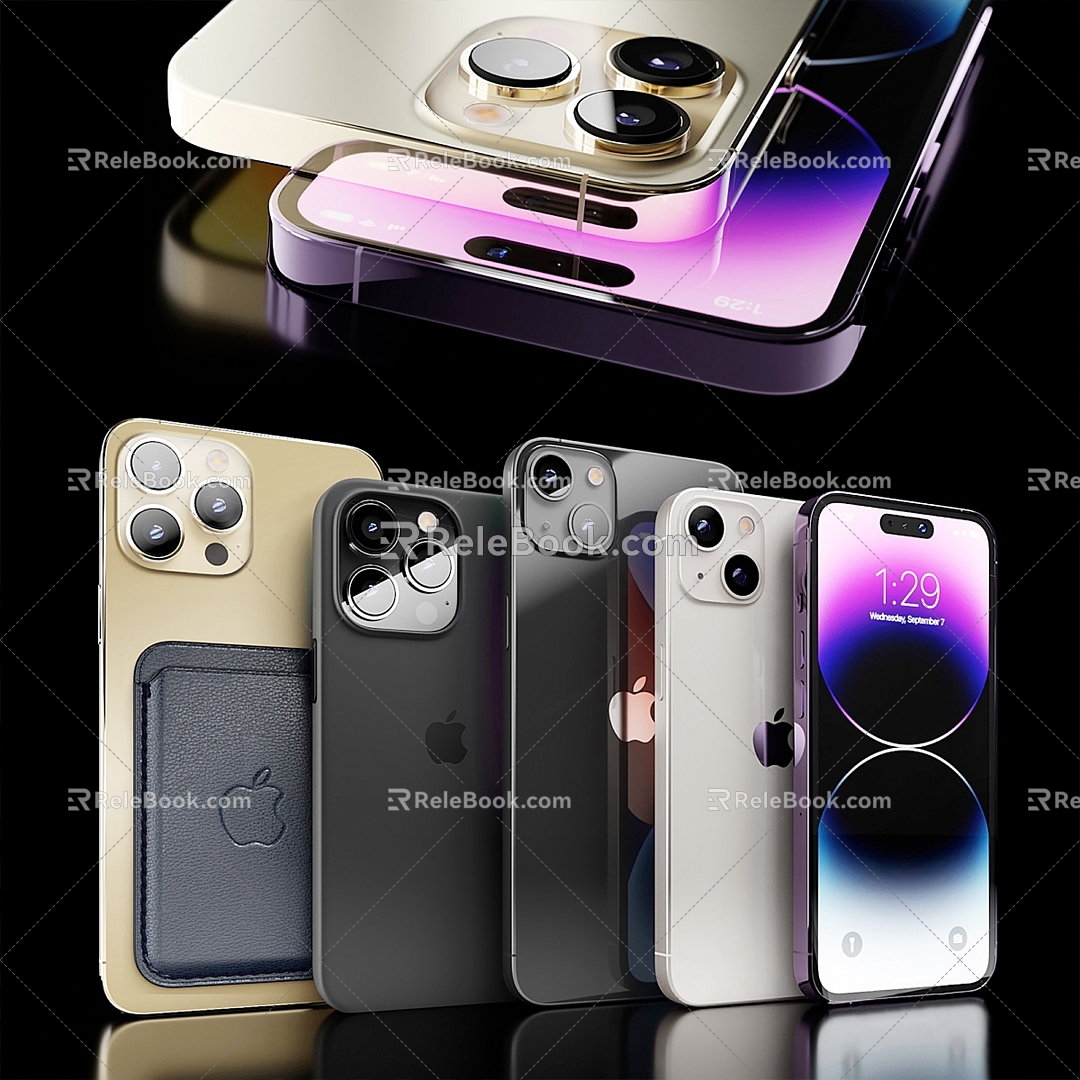 Modern mobile phone Apple 3d model