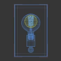 Modern Black Frame Wall Light With Vintage Filament Bulb And Glass Panels