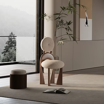 modern leisure chair 3d model