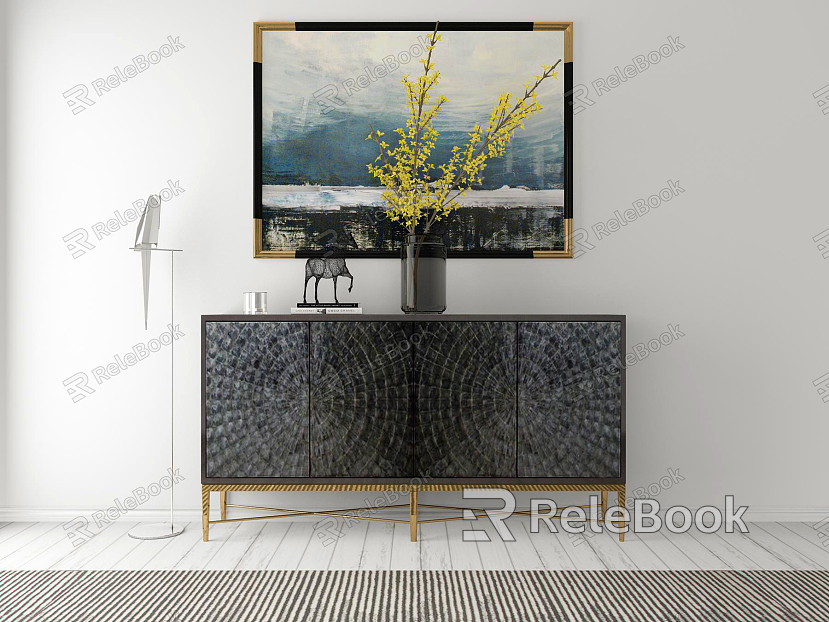 Modern Entrance Cabinet Decorative Cabinet Decorative Combination model