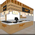 Yo Pancake Mall Shop Interior With Displayed Food Items And Wooden Counter