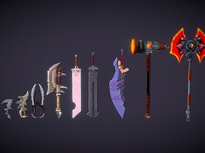 Pack the fantasy weapons model