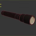 Modern Metal Flashlight With Durable Construction Sleek Design And Reflective Surface