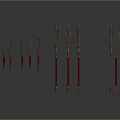 Hidden weapons retro darts suit darts ninja darts ninja weapons ancient weapons cold weapons 3d model