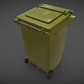 Trash Can Large Trash Can Outdoor Trash Can Community Trash Can Park Trash Can Low Face Number Low Model Simple Model Game Video Level Super Realistic High Precision 3d model