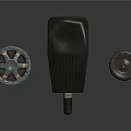Tactical Weapon Components Including Ammunition Reel Black Device And Accessory Cap