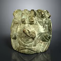 Wooden Stone Carved Decorative Sculpture Featuring Intricate Texture And Detailed Patterns