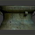 Ancient Bronze Drum Equipment With Circular Top Metal Side Rings Rustic Greenish Surface