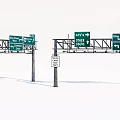 Highway Traffic Signs Featuring Directional Arrows Ring St Cascade Dr And Speed Limit 55 MPH